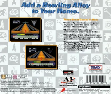 Bowling (US) box cover back